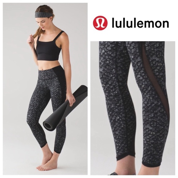 Lululemon Featherlight Tight Iridescent Multi Black